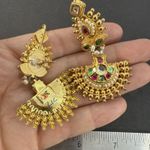Beautiful Indian Pakistani Earrings/Wedding Peacock New Design Earrings Gold Photo 7