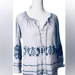 Tommy Bahama  Boho-embroidered top M Photo 7