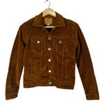 Lucky Brand Corduroy Jacket Womens XS Brown Corduroy Western 70s Cabincore Photo 1
