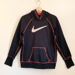 Nike  Therma-Fit Black Pink Embroidered Logo Hoodie Medium Photo 0