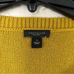 Ann Taylor  Factory Mustard Yellow Sweater Casual Comfy XL Photo 1