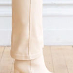 Lulus  Square Mouth Ivory Boots(Size 7) Photo 0