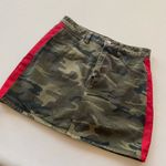Forever 21  Camo Print Tuxedo Stripe Denim Mini Skirt Photo 3