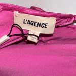 L'Agence NWOT Majesty Chain-Trim Satin Gown in Magenta Pink Size 8 Photo 7
