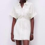 ZARA  Short Shirt Dress Medium Photo 3