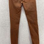 Just Black  Women's Pants Distressed Brown Size 27 Skinny Cotton Blend USA Made Photo 5