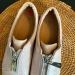 Frye Lena zip up leather Sneakers pink distressed metallic size 9.5 Photo 10