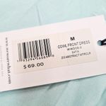 We Wore What  Cowl Front Dress in Abstract Watercolor Medium Photo 8