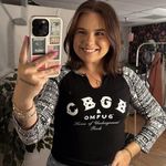 Vintage CBGB & OMFUG Long Sleeve Raglan Shirt Black Size Medium Photo 0