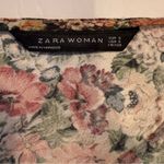 ZARA  Slip Dress Womens Small Floral Print Mini Short Spaghetti Strap Plunge Neck Photo 5