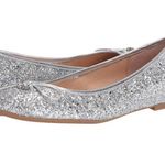 Badgley Mischka Womens Glitter Flats Photo 0