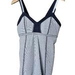 Lululemon Push Your Limits Tank Top Heathered Gray White 6 Yoga Run Shelf Bra Photo 0