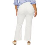NWD J. Crew Flare Crop Mid Rise White Jeans Stretch Denim Women’s Size 31 Tall Photo 1