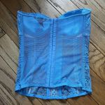 Victoria's Secret Victoria Secret Baby Blue Lace Corset Top Photo 3