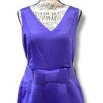 NWT NUE by Shani Size 8 Purple Satin Sheath Dress Built Photo 1