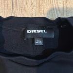 Diesel  Authentic Women’s Medium Black Logo Pullover 100% cotton Sweatshirt Magic Photo 2