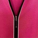 Misook Front Zip Cardigan Sweater Blazer Women's XXS Pink Black Career Luxury Photo 1