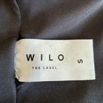 Wilo Australia Sports Bra High Scoop Neck Luxury Charcoal/ Orange Size S #1952 Black Photo 4