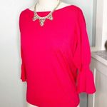 Ralph Lauren Pink Flounce Sleeve Knit Sweater Nwt Photo 3