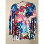 Talbots  Womens Pullover Sweater Lightweight Floral Size 1X Petite Art Feminine Photo 2