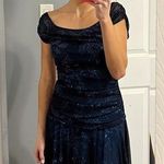 Taboo  Y2K Blue Floral Dress Photo 0