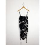 Shona joy Ruched Slip Dress Size 8 Black Shadows Floral Whimsigoth Emo Photo 3