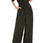 New ATM Women's Black Charmeuse Silk Jumpsuit Size L Photo 0