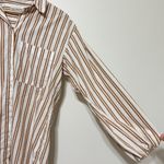 Abercrombie & Fitch  Striped Button Down Shirt Oversized Casual Top Size XS Photo 4