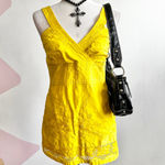 Yellow Babydoll Top Y2K 2000s Vintage Cottagecore Boho Soft Girl Small Photo 1