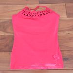 Equilibrium Pink Bra Top Athletic Gym Workout Racerback Cutout Mesh Size M Size M Photo 1