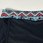 SheIn Women's Black Aztec Printed Waistband Boyshort Swim Bottoms 20W Plus Size Photo 2