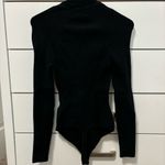 Abercrombie & Fitch Black Sweater Bodysuit with Cutouts Photo 2