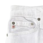 AG Adriano Goldschmied NEW AG ExBoyfriend Slouchy Slim High Rise Distressed White Denim Jeans Size 24 Photo 10