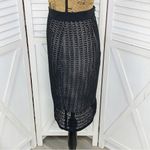 Ann Taylor Crochet Lace Sheer Illusion Pencil Skirt Black 6 Photo 1