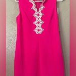 Vince Camuto NWT Hot Pink Fuchsia &White Trim Dress Size 10 Photo 0