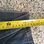 Current/Elliott Current/Elliot Distressed Dark Blue Denim Jeans‎ with Knee Rip Straight Leg Photo 5