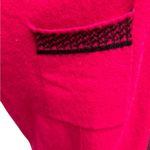 VTG Moods By Krizia Lambswool Angora Dark Pink Cardigan Sweater L Pockets Cozy Size L Photo 4