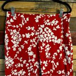 Michael Michael Kors Red/Orange Floral‎ Crops Size 2 Red Photo 2