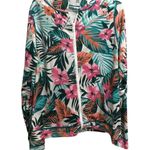 Hurley womens tropical print hoodie zip front UPF 50+ Medium M pockets floral Photo 0