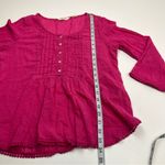Denim & Supply Ralph Lauren Ralph Lauren Denim & Supply Women's Pink Blouse Popover Top Bohemian *TINY FLAW Photo 5