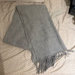 H&M  Grey Tassel Scarf Photo 0