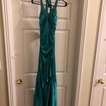 Jodi Kristopher Pretty teal prom/formal high low dress Photo 2