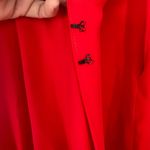 BCBGMAXAZRIA  Women's Red Sleeveless‎ Cut-Out Shoulder Detail Jumpsuit Size XS Photo 13