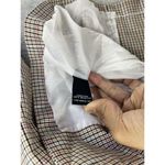 Jules & Leopold  Womens Blazer Brown Check One Button 3/4 sleeve Medium Photo 9