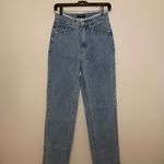 Pretty Little Thing Ripped Waistband High Waist Split Hem Jeans, Size 2 Tall, NWOT Photo 7