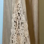 Style & Co BUCKSKIN FAUX SUEDE LACE UP CROCHET BELL SLEEVE TUNIC by . SIZE LG Photo 3