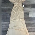 Show Me Your Mumu Rome Twist Gown in Champagne Luxe Satin Photo 2