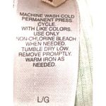 Adonna Lounge Set Green Ribbed Tank Top Shorts Navy Embroidery Size Large Photo 13