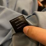 Nightwalker  light blue side slit maxi dress small Photo 9