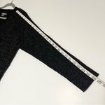 Natural Reflections Ribbed V-Neck Raglan Long-Sleeve Sweater, marled black sz XL Photo 4